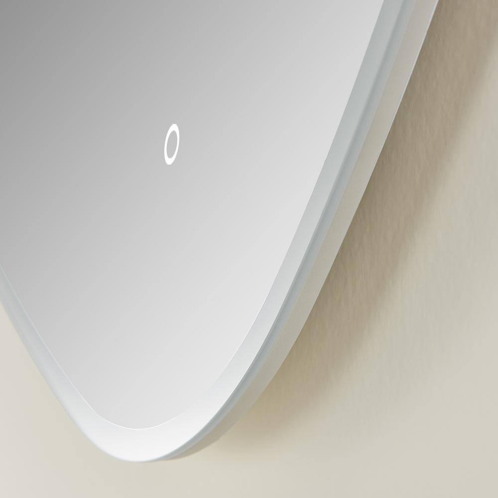 Rasso 32" Frameless LED Lighted Bathroom Vanity Mirror