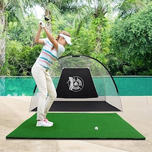 5 ft. x 3 ft. Standard Realistic Feel Golf Practice Mat Putting Mat Synthetic Turf With 3 Tees