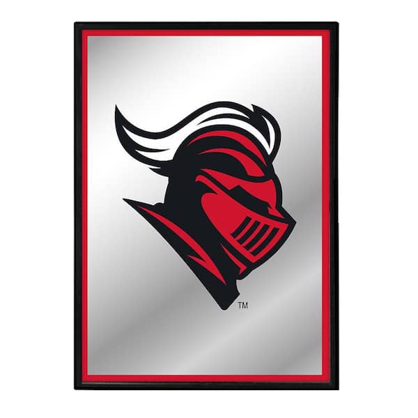 The Fan-Brand 19 in. X 28 in. Rutgers Scarlet Knights Mascot Framed Mirrored Decorative Sign