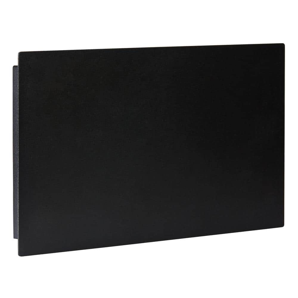 Small Black Steel Floating Address Plaque with LED Backlit Numbers