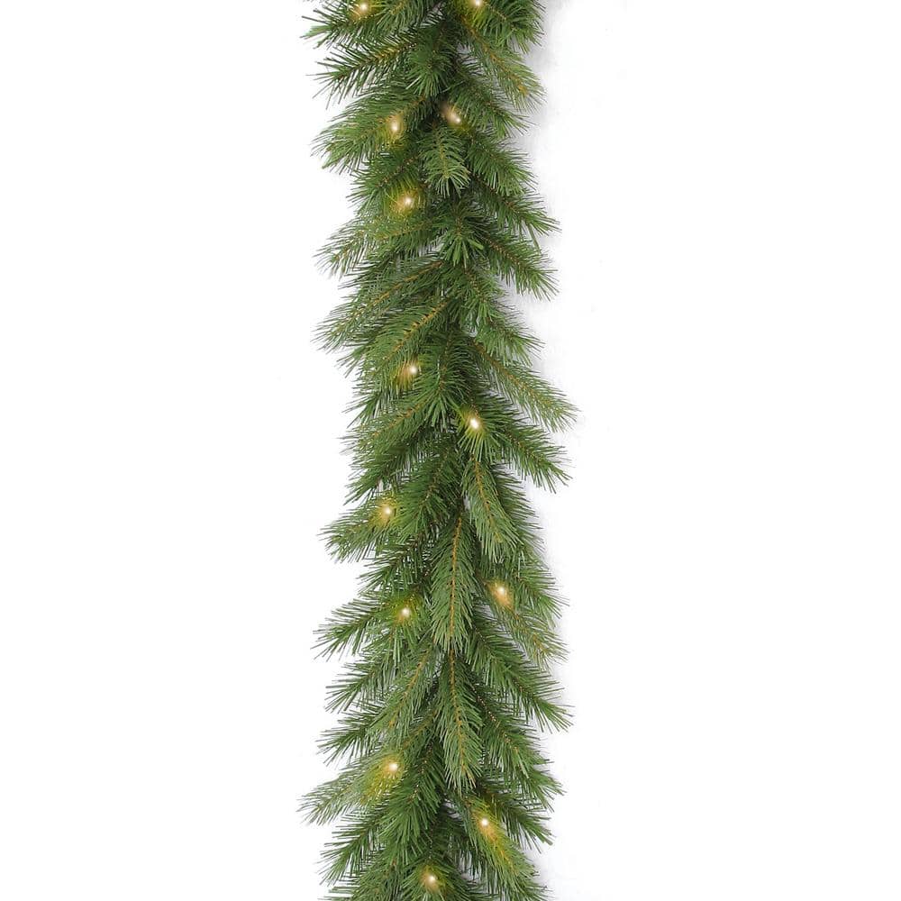 9 ft. Deerfield Fir Garland with Clear Lights