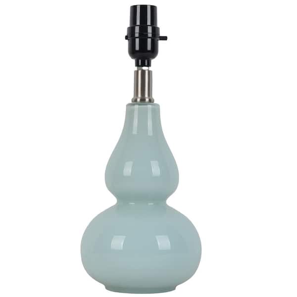 Hampton Bay TTL20 Mix and Match 13.5 in. H Spa Blue Accent Lamp Base