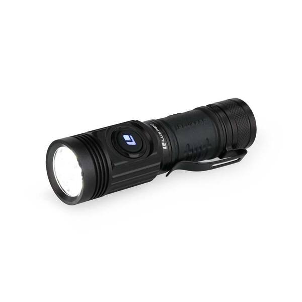 Lampe Torche LED Tactique 1300 Lumens - Rechargeable USB, étanche, Avec Laser - Compacte EDC - Neuf