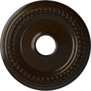 18-5/8 in. 4 in. ID x 1-1/8 in. Classic Urethane Ceiling Medallion (Fits Canopies upto 12-3/4 in.), Bronze