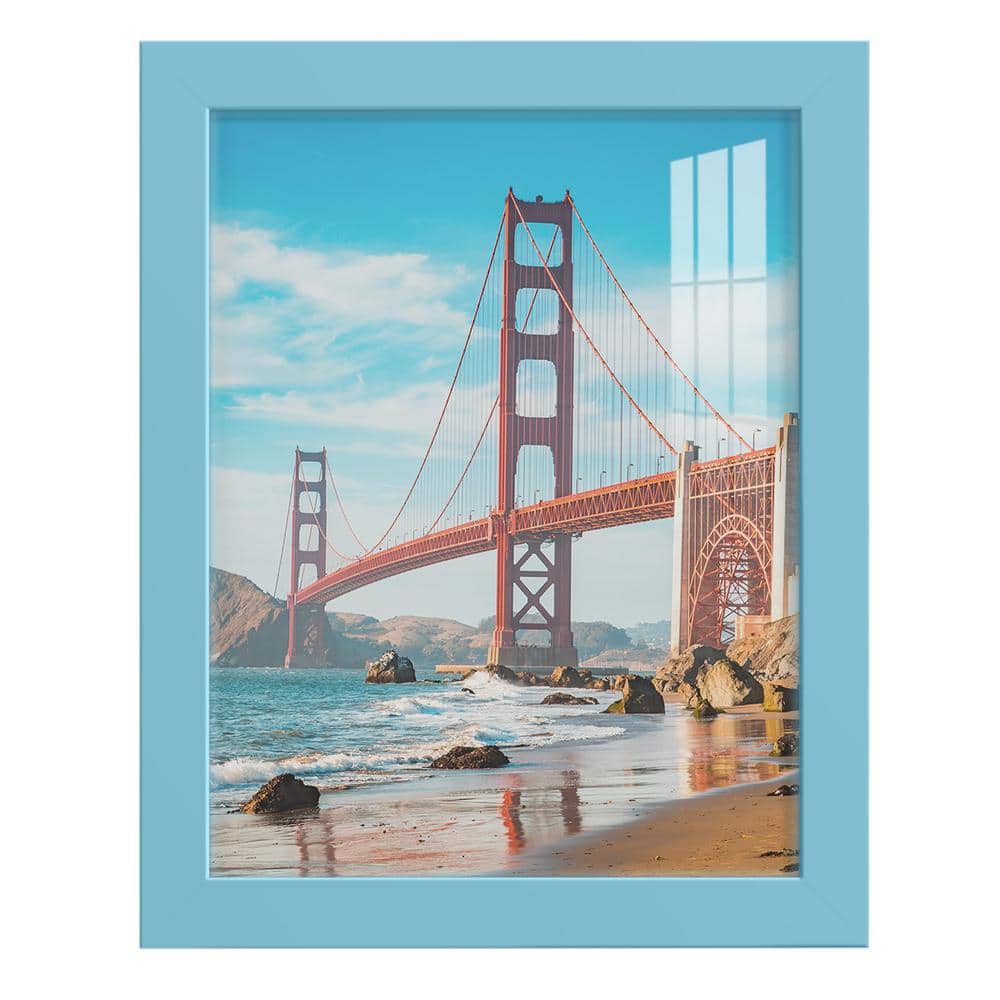 Wexford Home Modern 8 in. x 10 in. Light Blue Picture Frame WF005F