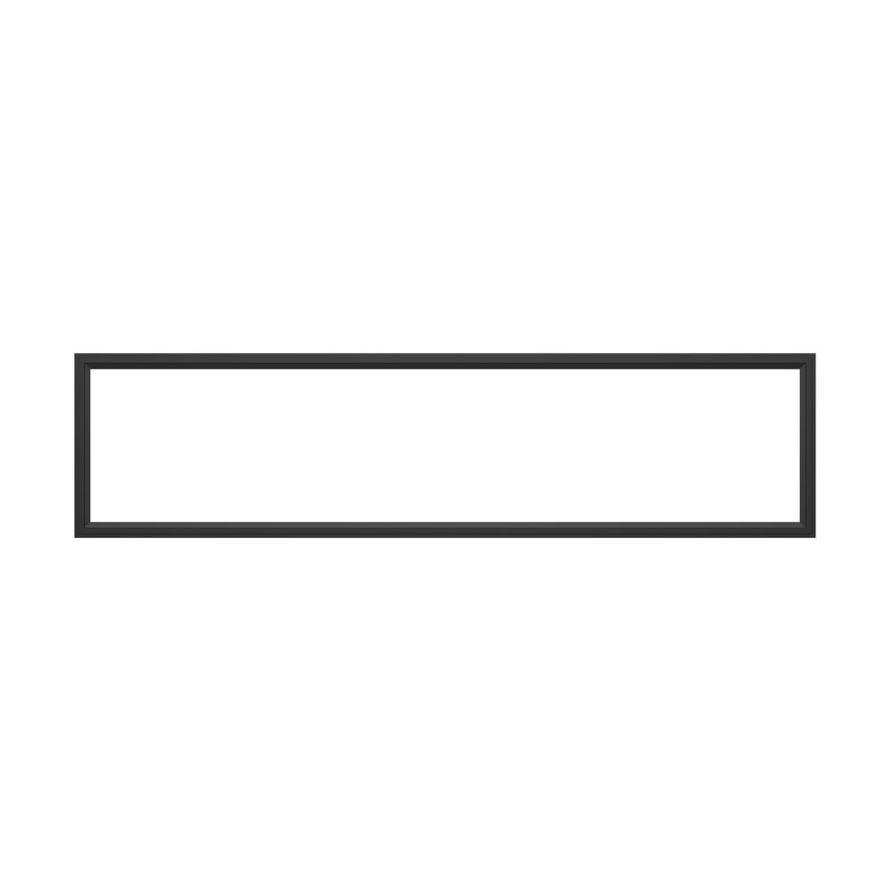 Black Aluminum 48" Rectangular LED Ceiling Light