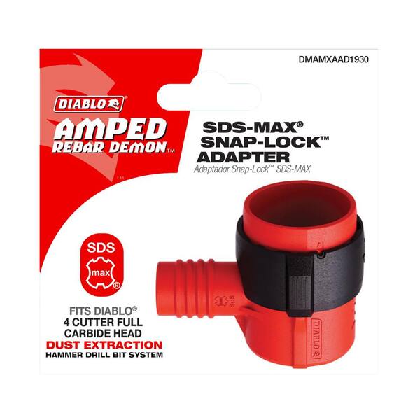 DIABLO AMPED Rebar Demon SDS-Max Snap-Lock Adapter DMAMXAAD1930