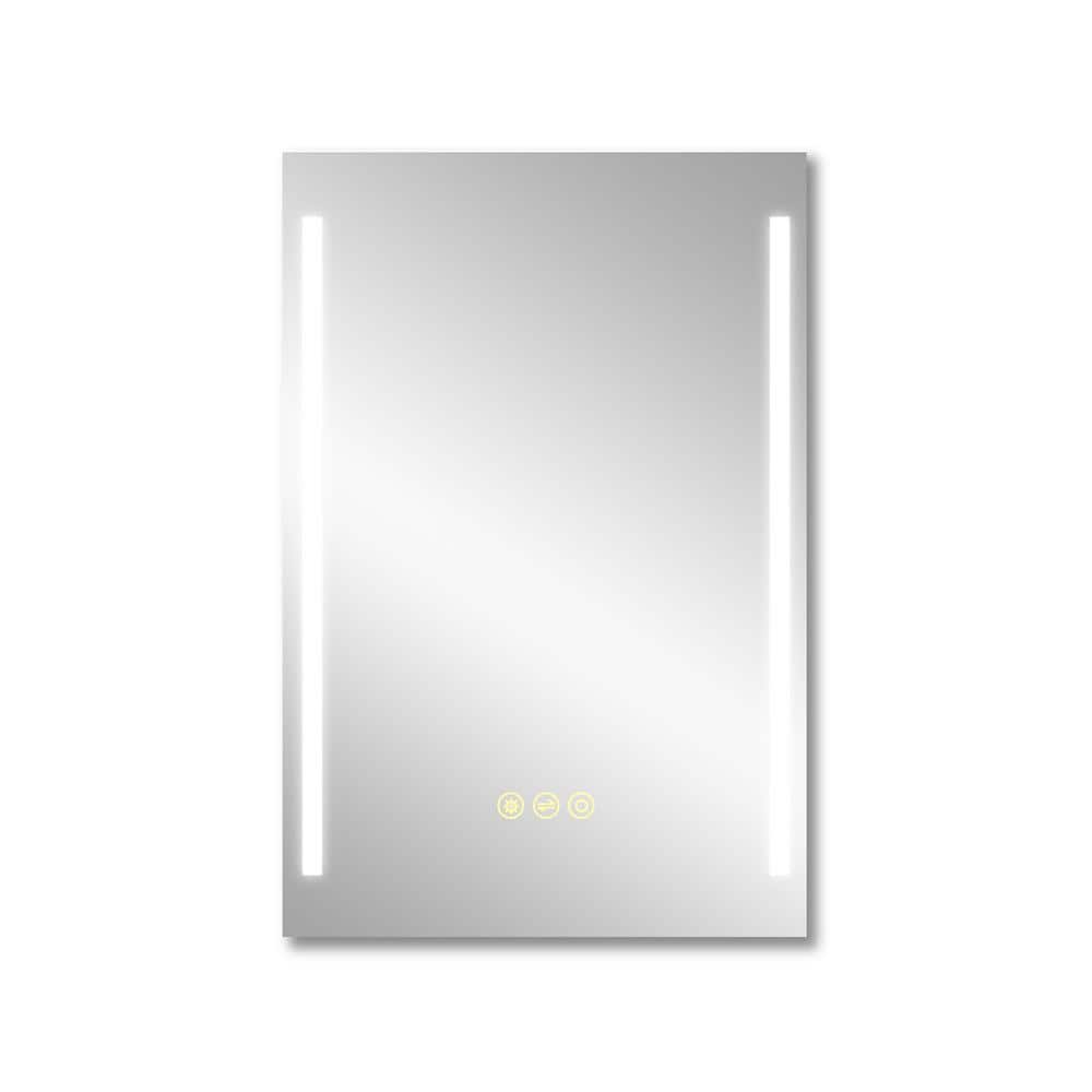 24 in. W x 36 in. H Rectangular Frameless Anti-Fog Wall Mounted LED Light Bathroom Vanity Mirror in Silver price history on PriceWatchPro