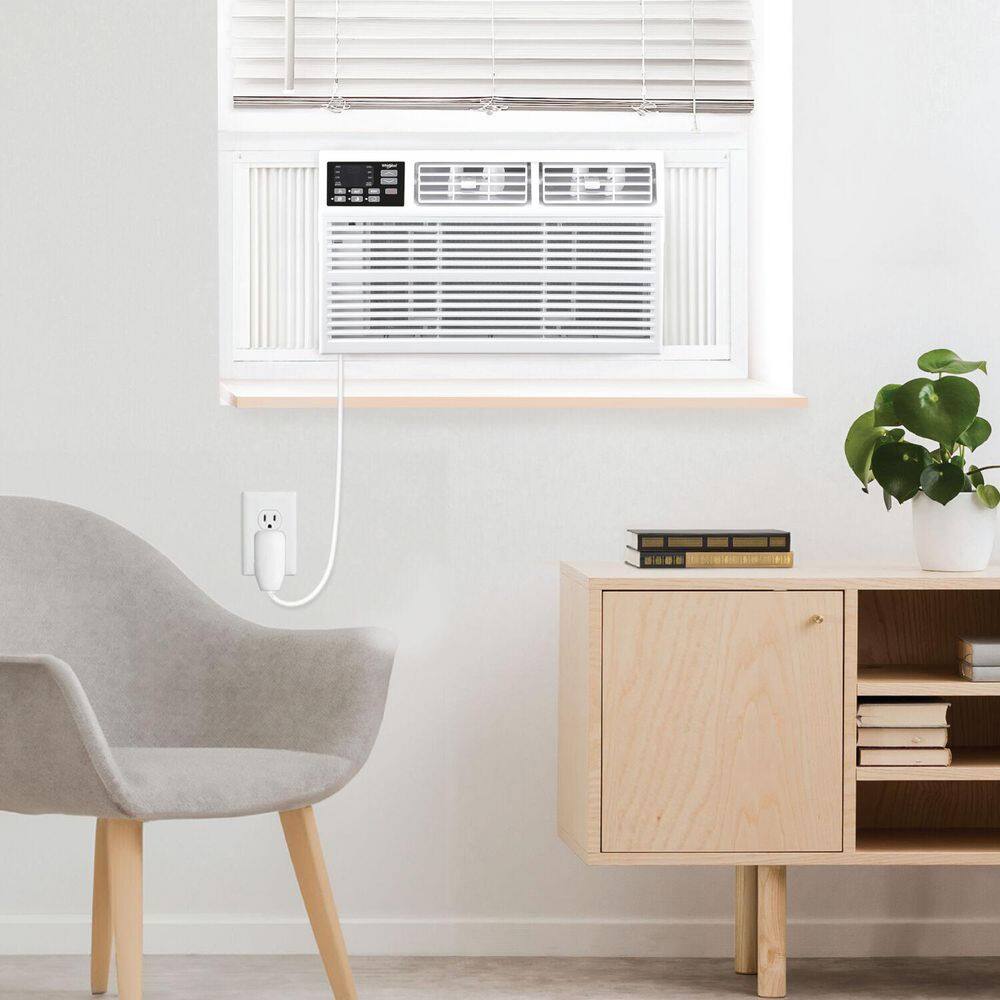 White 15,000 BTU Window-Mounted Air Conditioner with Remote