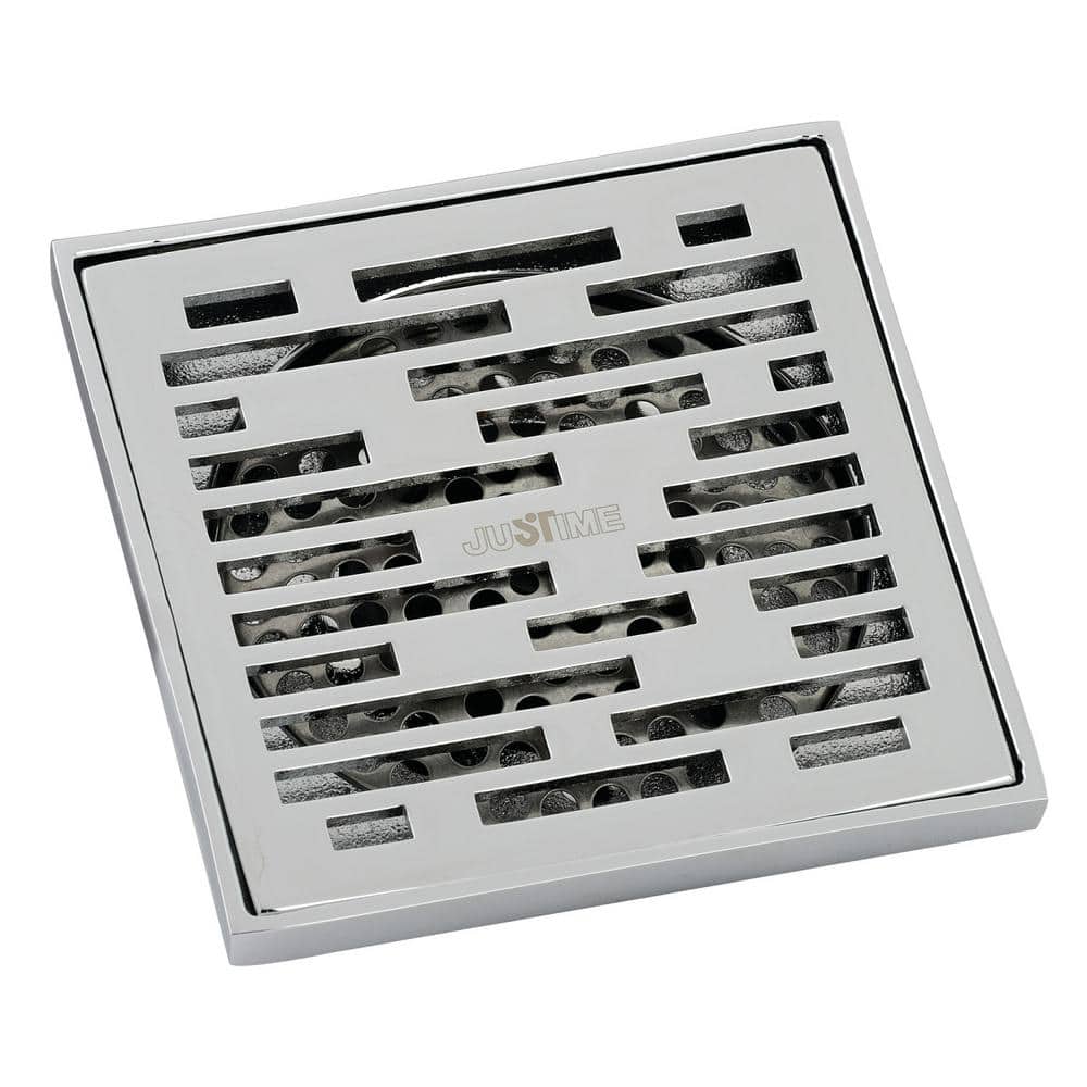 Transit 4 in. Square Grid Shower Drain, Chrome price history on PriceWatchPro