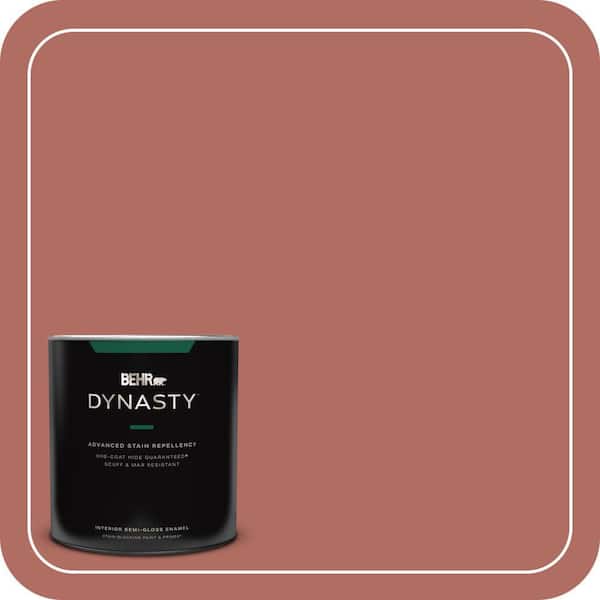 BEHR DYNASTY 1 qt. #MQ1-22 Scene Stealer One-Coat Hide Semi-Gloss Enamel Interior Stain-Blocking Paint and Primer
