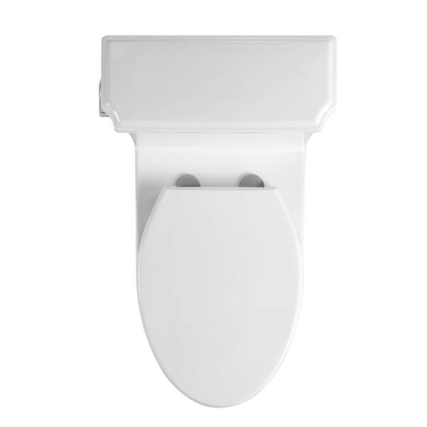 12 in. 1-piece 1.28 GPF Single Flush Elongated Toilet with UF seat