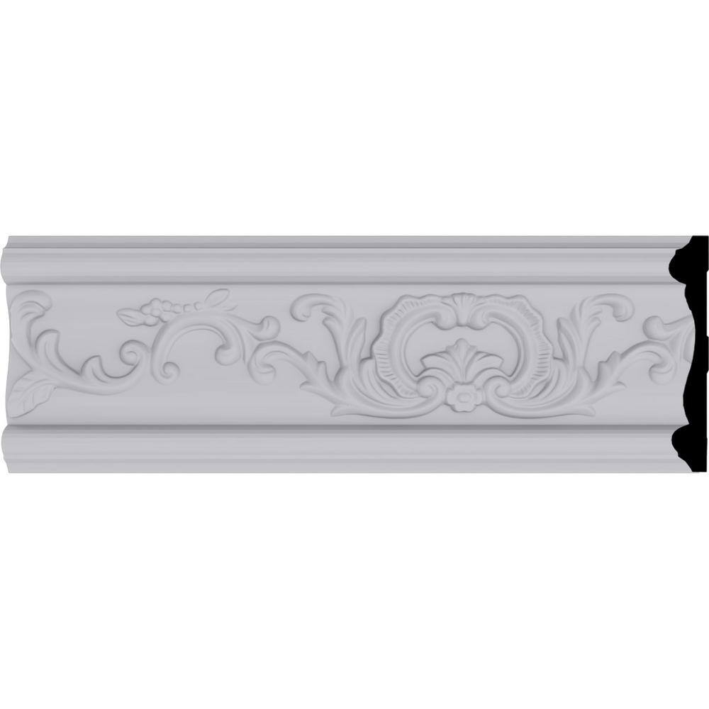 Ekena Millwork 7/8 in. x 5-1/8 in. x 94-1/2 in. Primed Polyurethane ...