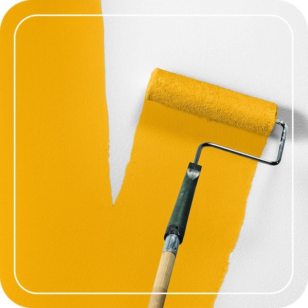 1 qt. #310B-7 Saffron Thread Semi-Gloss Enamel EcoMix Plant-Based Interior Paint & Primer