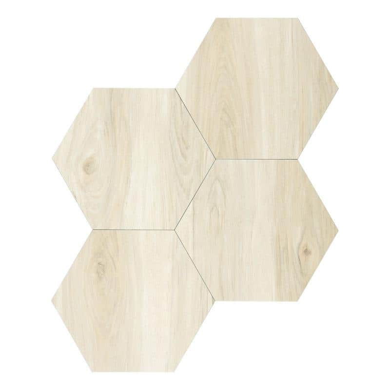Pistachio Hexagon Peel and Stick Vinyl Floor Tiles
