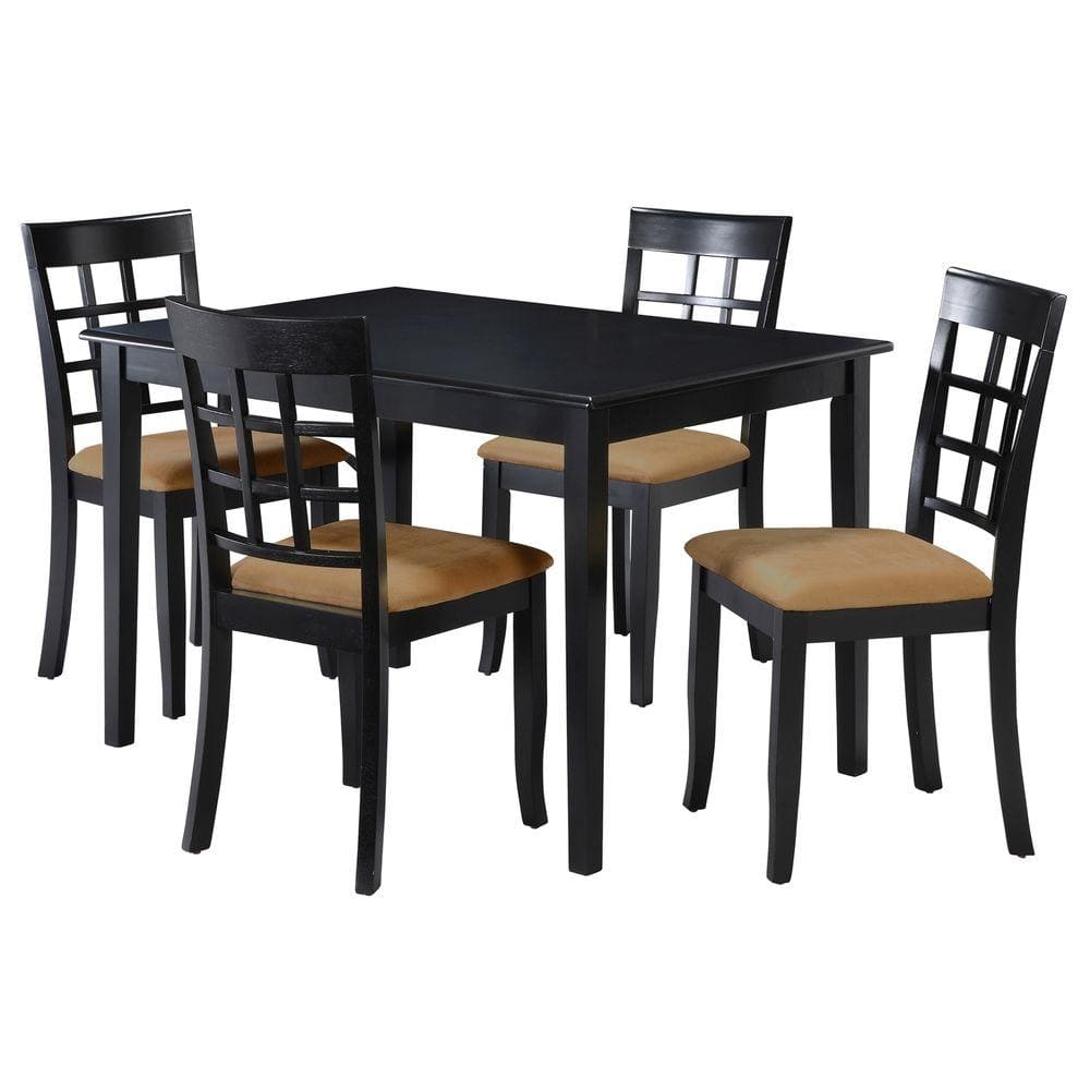 HomeSullivan 5Piece Black Dining Set40122D100W[5PC]122C The Home Depot
