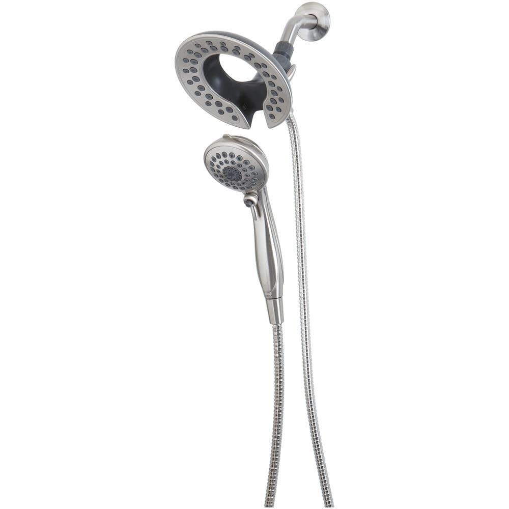 Brushed Nickel 5-Function Handheld Shower Head Combo