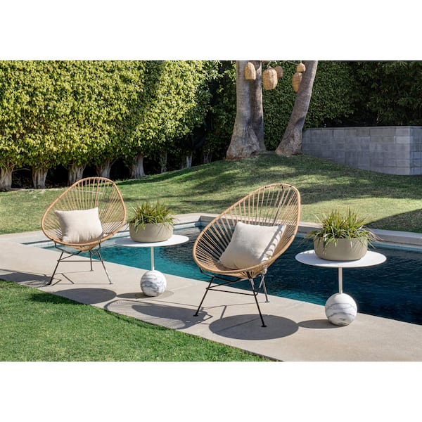 14 in. Kona Bowl Round Black Plastic Planter (2-Pack)