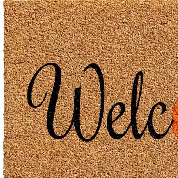 Multi-Colored 36 in. x 24 in. Coir Outdoor Door Mat