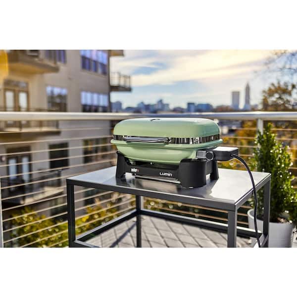 Weber 91070901 Lumin Compact Electric Grill in Light Green - 3