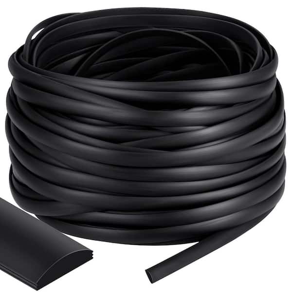 0.315 in. x 200 ft. Vinyl Flat Screen Spline with Flat Bottom and Curved Top Edge Fillet for Windows and Screen Doors