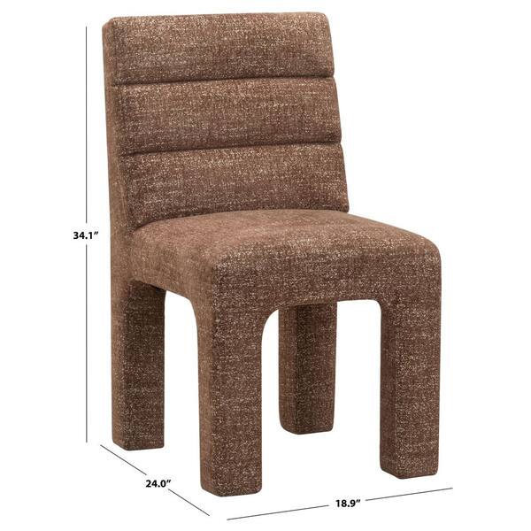 SAFAVIEH Pietro Dark Brown Dining Chair SFV5081H - The Home Depot