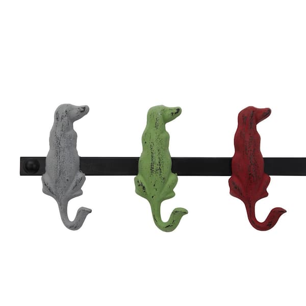 Litton Lane Multi Colored 5 Hangers Wall Hook 55513 - The Home Depot