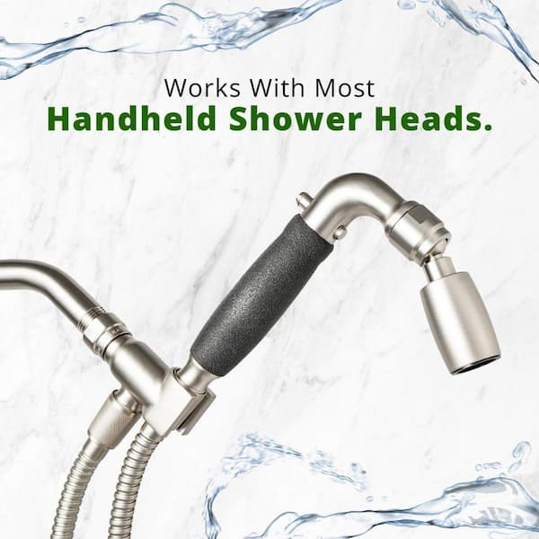 High Sierra Showerheads® - 'Half Dome' solido metallo 2.0 GPM alta pressione, alto flusso, soffione doccia con inserto protettivo in nylon - finitura cromata