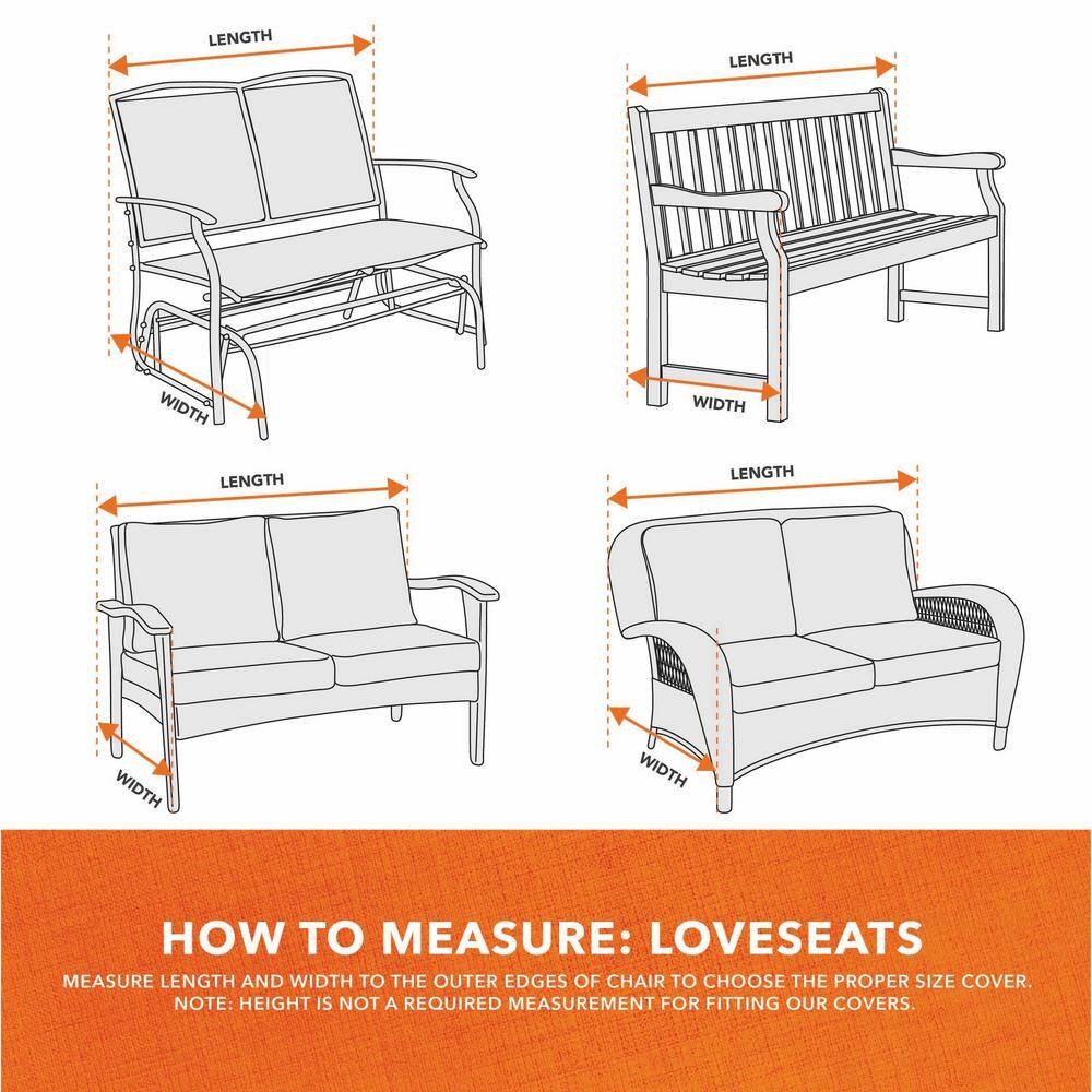 Sage Green Weather-Resistant Patio Loveseat Cover