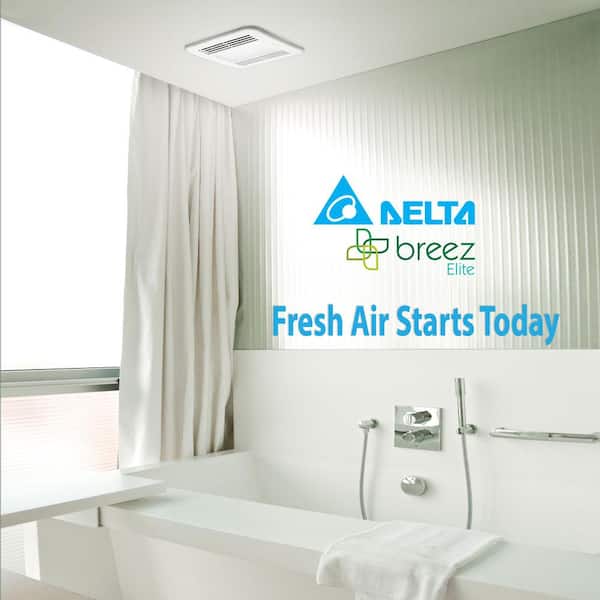 Integrity Series 80 CFM Ceiling Bathroom Exhaust Fan with Dimmable LED Light, Energy Star