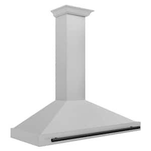 Autograph Edition 48 in. 400 CFM Ducted Wall Mount Range Hood in Fingerprint Resistant Stainless & Matte Black