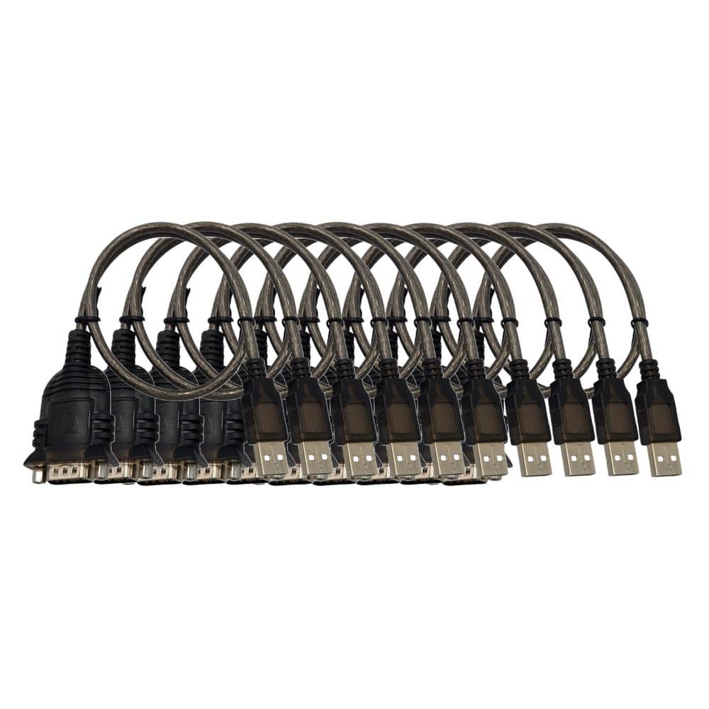 USB 2.0 to Serial DB9 Adapter for Windows 11/10/8/7/XP/Vista 10-Pack price history on PriceWatchPro