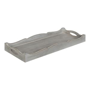 Astral 23.50 in. W Rectangle Gray MDF Decorative Tray