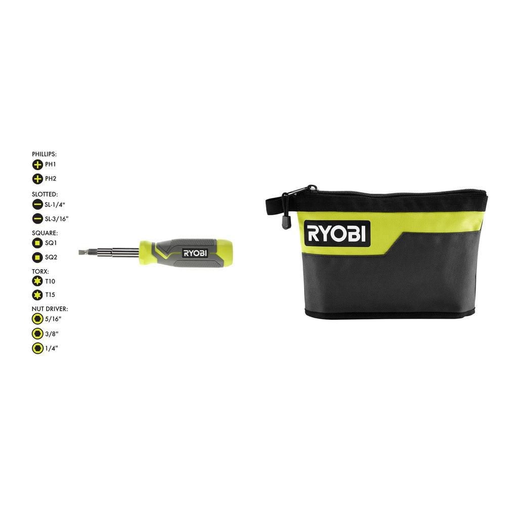 RYOBI 12 in. Zipper Pouch RHZP01 - The Home Depot