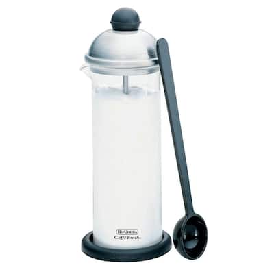 Caffe Froth Monet Hand-Pump Milk Frother with Lid and Scoop