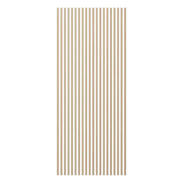 Ekena Millwork Heritage Premier Traditional 94.5 in. H x 1 in. W Slatwall Panels in Poplar 20-Pack