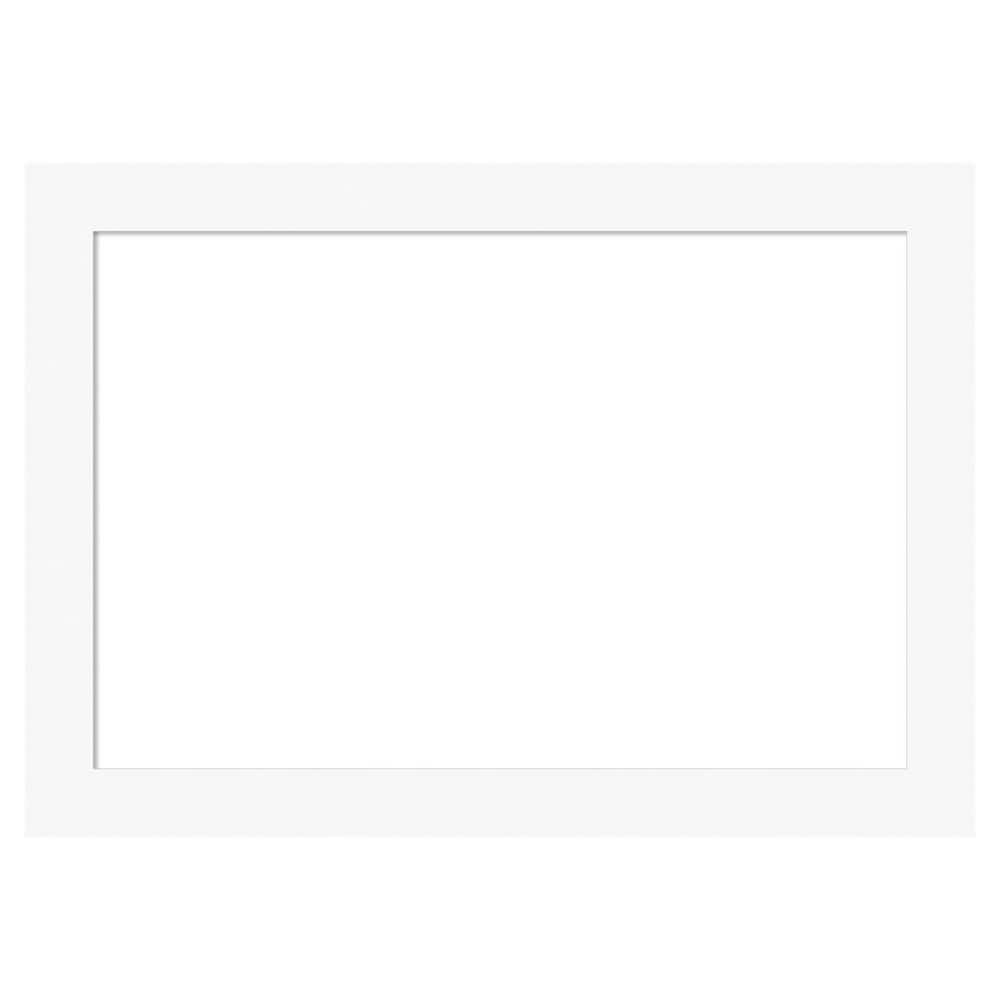 Basic White 41 in. x 29 in. Wood Framed Dry Erase Magnetic Memo Board