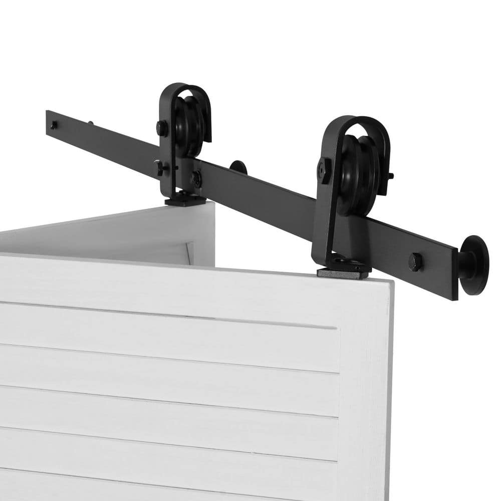 Bi-Folding Sliding Barn Door Hardware Track Kit, Durable Construction, Simple Installation, 52in. Top Mount Track System price history on PriceWatchPro