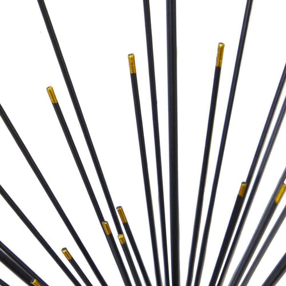 Black Metal Starburst Wall Sculpture with Frame, 59" x 24"