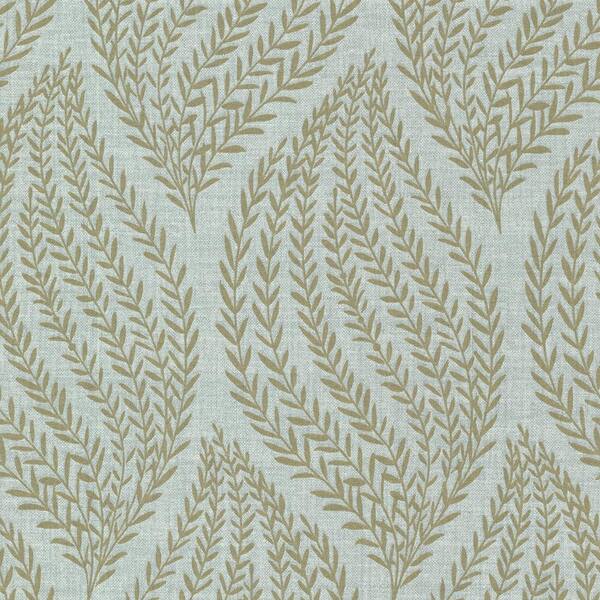 Kenneth James 8 in. x 10 in. Calix Sage Sienna Leaf Wallpaper Sample