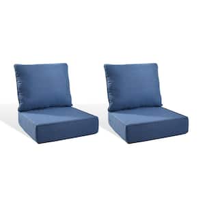 moosprr PlushCore 22 in. x 24 in. x 6 in. 4-Piece Deep Seating