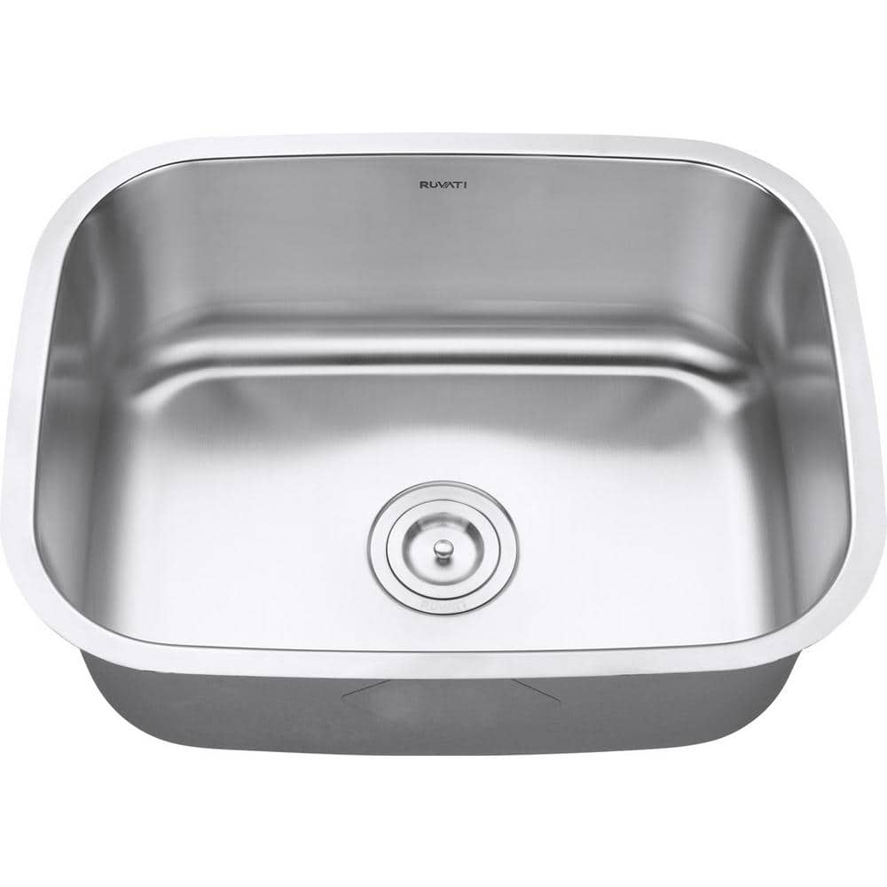 Ruvati 27" Stainless Steel Drop-In Single Bowl Kitchen Sink