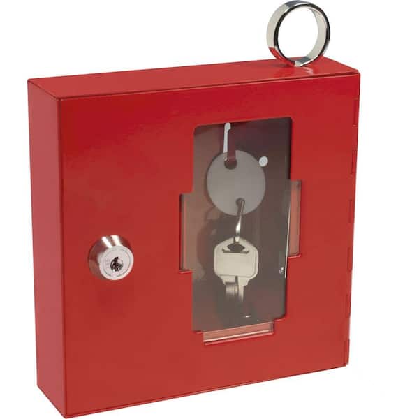 BARSKA Breakable Emergency Key Box Safe with Attached Hammer A Style