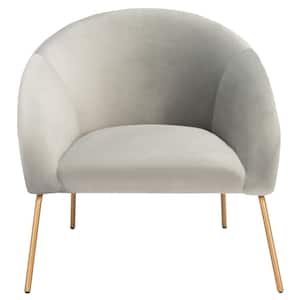 Mandi Gray/Gold Upholstered Accent Chairs
