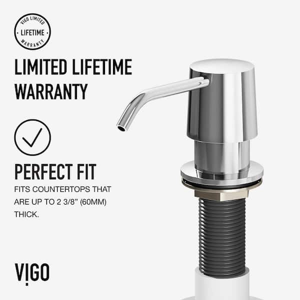 VIGO 12 oz. Kitchen Soap Dispenser in Chrome VGSD001CH - The Home