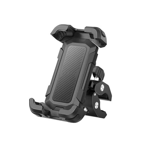 Bike Phone Holder Motorcycle Mount for iPhone Samsung Google Pixel Secure Installation Shockproof Black