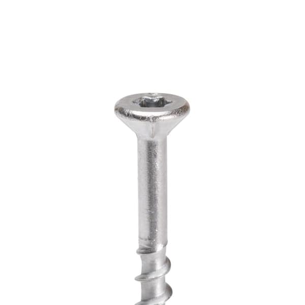 #8 x 1 1/2 in. Star Drive Flat head Exterior Stainless Steel Wood Deck Screws (5 lb. box)