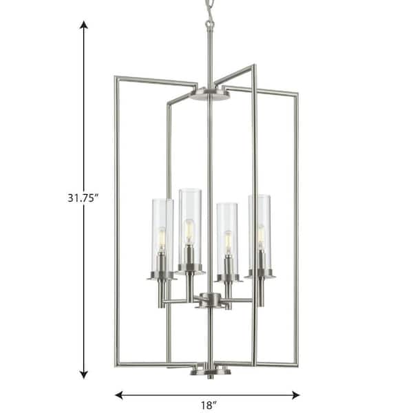 Progress Lighting Hillcrest 4-Light Transitional Chandelier