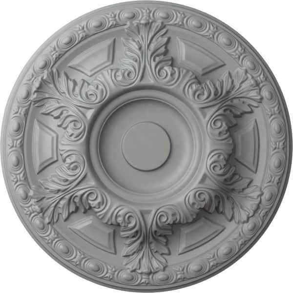 Ekena Millwork 23-1/2" x 2-3/4" Granada Urethane Ceiling Medallion (Fits Canopies upto 7-1/8"), Primed White