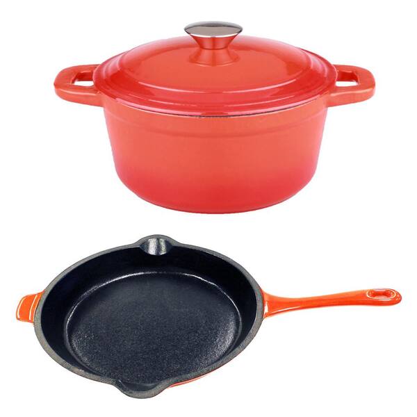 BergHOFF Neo 3-Piece Cast Iron Cookware Set in Orange 2211629